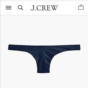 JCrew Ruched low-rider bikini bottom